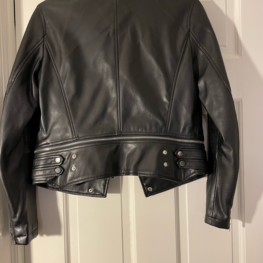 Zara faux leather biker jacket - Picture 2 of 2